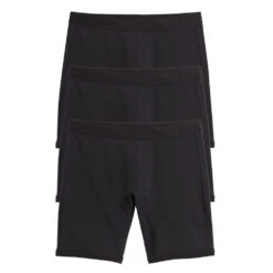 9" Boxer Briefs 3-Pack - Cotton X= Black