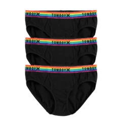 Iconic Briefs 3-Pack - Cotton Black Rainbow