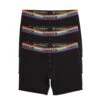 6" Fly Boxer Briefs 3-Pack - TENCEL™ Modal Black Rainbow
