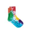 Anklet Crew Socks - Rainbow Spill