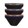 Bikini 3-Pack - TENCEL™ Modal Black Rainbow