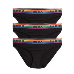 Bikini 3-Pack - TENCEL™ Modal Black Rainbow