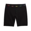9" Boxer Briefs - Black X= Rainbow