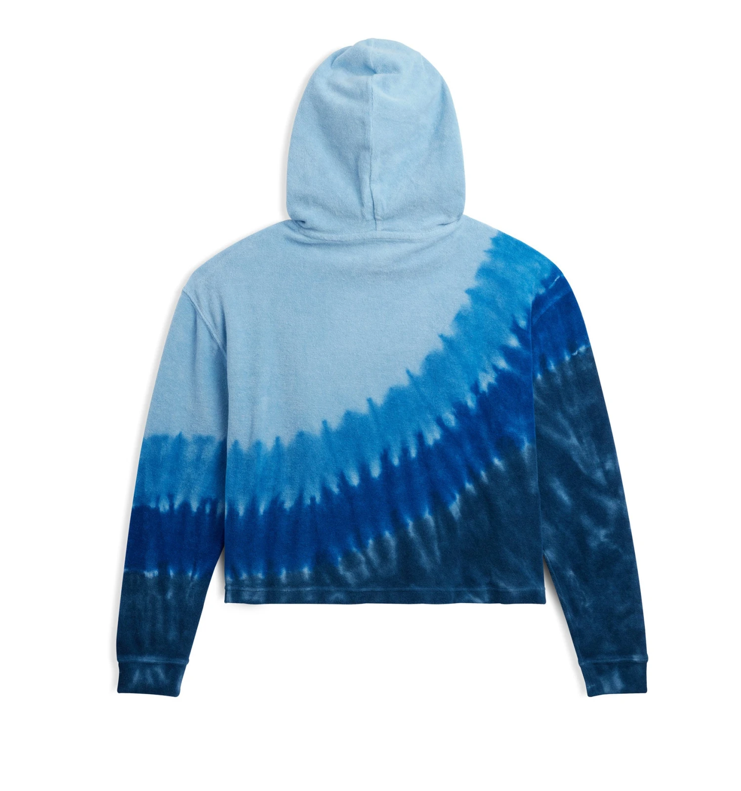 Terry Rec Hoodie - Blue Tie Dye - Image 2