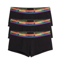 Boy Shorts 3-Pack - TENCEL™ Modal Black Rainbow