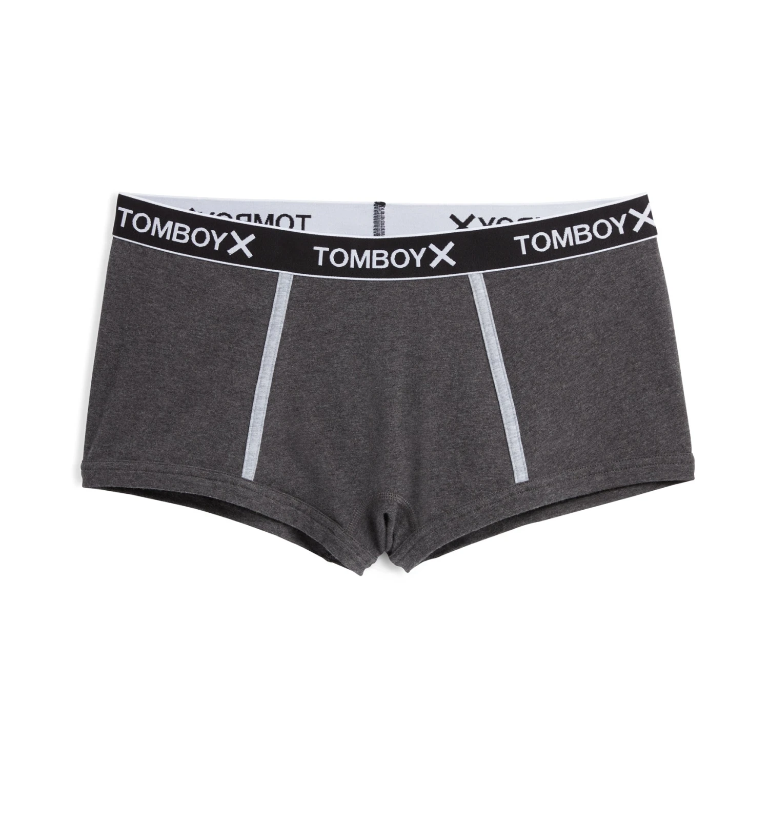 Boy Shorts - Charcoal Logo