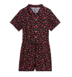 Tie Waist Romper - Cherry On Top