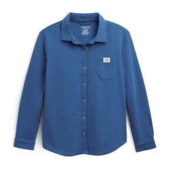 Eco Fleece Shirt Jacket LC - Chrome Blue