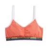 V Neck Bralette LC - Coral Rainbow