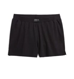 Organic Cotton Rib Boxer Shorts - Black