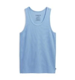 Organic Cotton Rib Power Tank - Forget Me Not