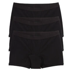 First Line Period 4.5" Trunks 3-Pack - X= Black