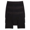 First Line Period 9" Boxer Briefs 3-Pack - X= Black