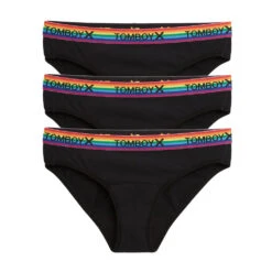 First Line Period Bikini 3-Pack - Black Rainbow