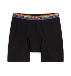 First Line Period 9" Boxer Briefs - Black Rainbow