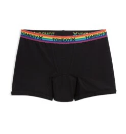 First Line Period 4.5" Trunks - Black Rainbow