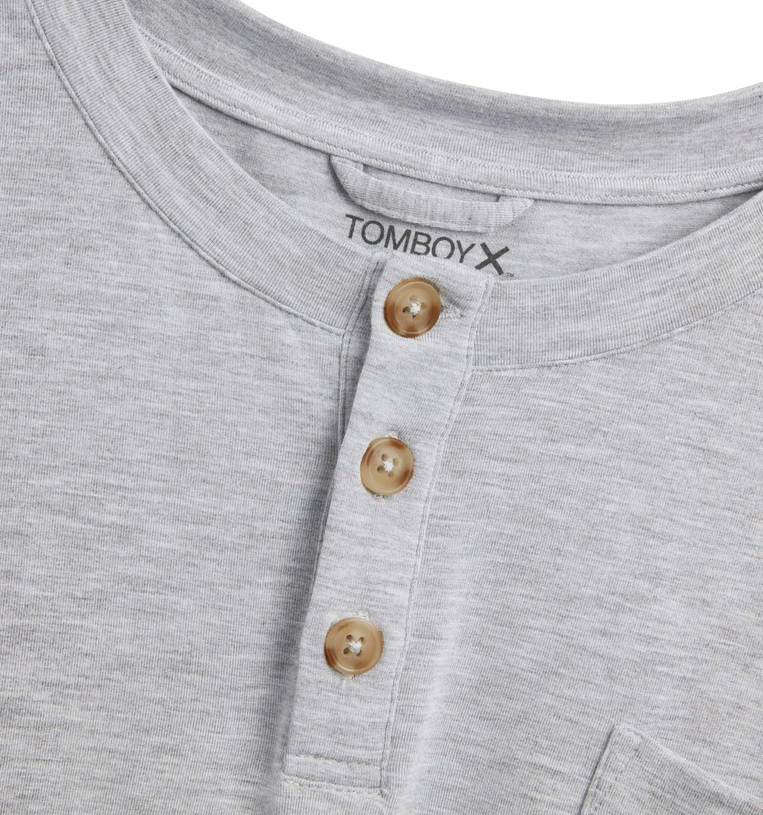 Everywhere Henley - TENCELâ„¢ Modal Heather Grey - Image 2