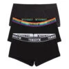 Boys Shorts 3-Pack - Cotton Mixed Black
