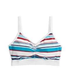 Ruched Bralette LC - Racer Stripes