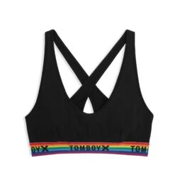 All Day Bralette - TENCEL™ Modal Black Rainbow