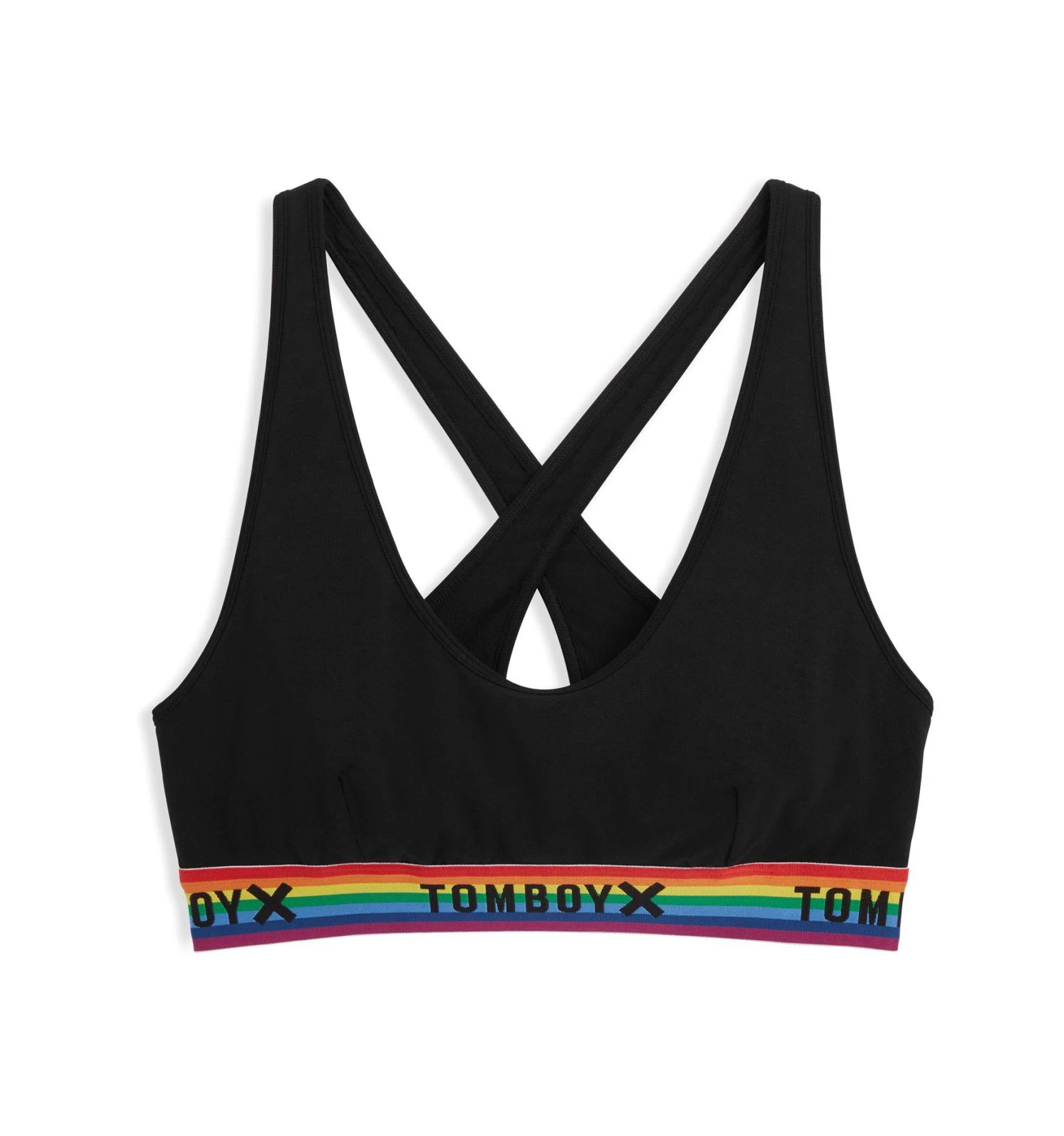 All Day Bralette - TENCEL™ Modal Black Rainbow