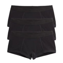 Boys Shorts 3-Pack - Cotton X= Black