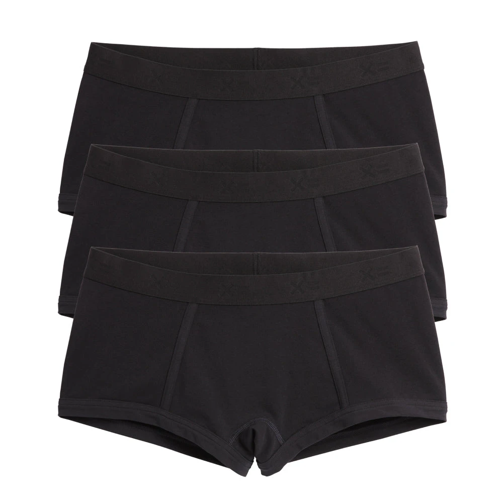 Boys Shorts 3-Pack - Cotton X= Black
